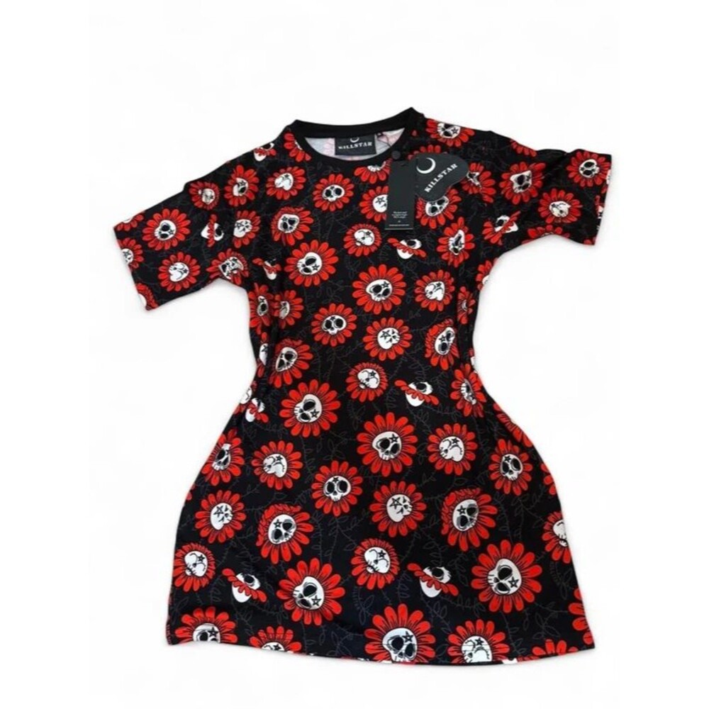 Killstar Gloom Garden T-Shirt Dress